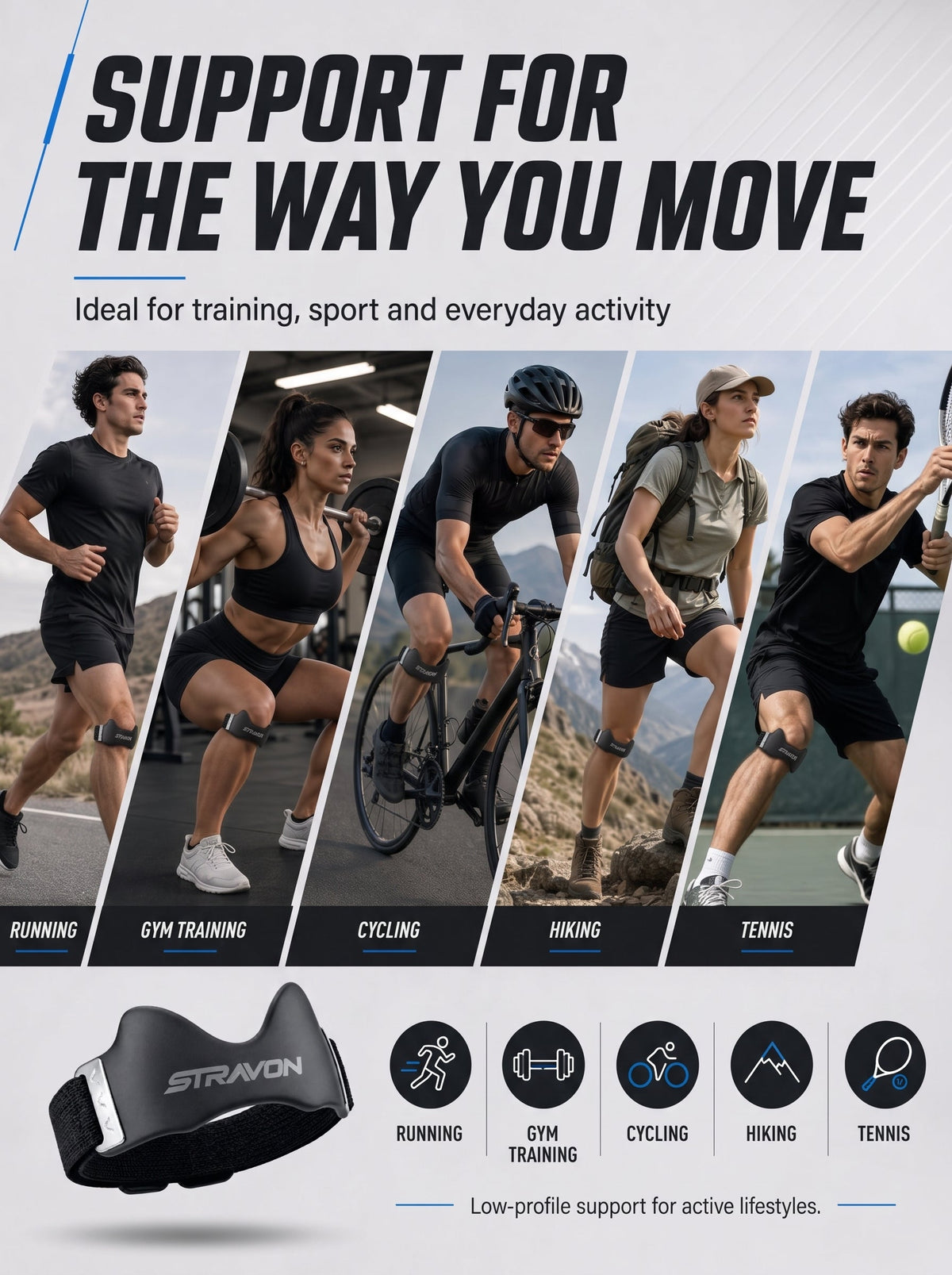 STRAVON PRECISION STRAP — PREMIUM ADJUSTABLE SUPPORT STRAP